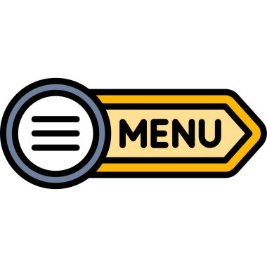 menü vektör illüstrasyon rengi