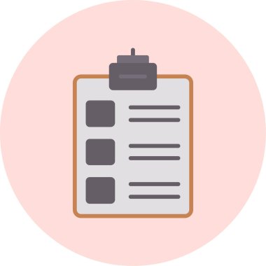 Kontrol Listesi web simgesi, vektör illüstrasyonu