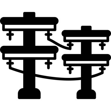 Konveyör bant simgesi, anahat stili