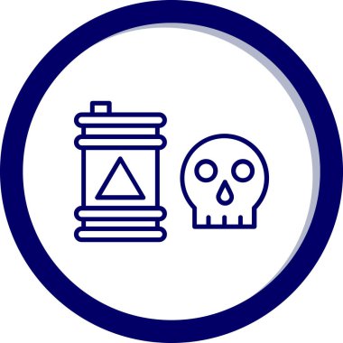 Kafatası. Web simgesi basit illüstrasyon