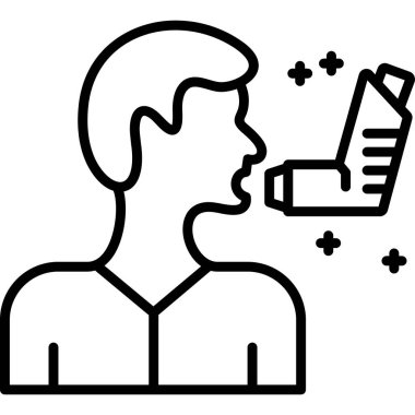 Sigara ikonu vektör illüstrasyon tasarımlı adam