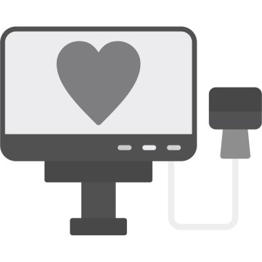 Kalp ve ekran simgesi ile monitör.