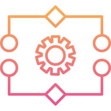 Modern bir dişlinin vektör simgesi