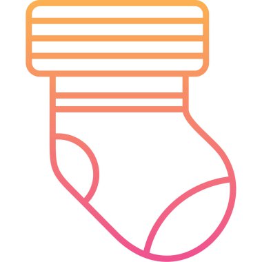 Çorap simge vektör çizim