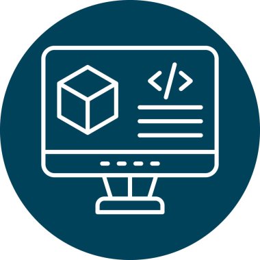 Web simgesi, vektör illüstrasyonu