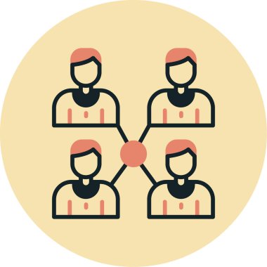 insanlar simge vektör illüstrasyonu