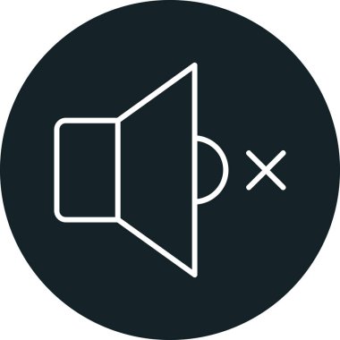 Konuşmacı. Web simgesi basit tasarım