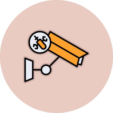 Uydu simgesinin vektör çizimi