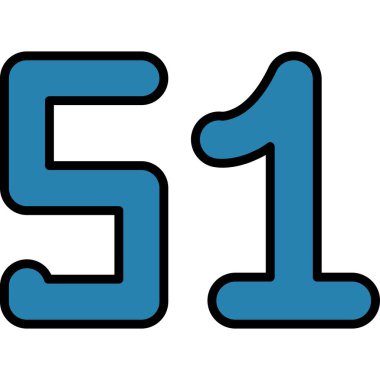 mavi renk dizaynında 5 numara