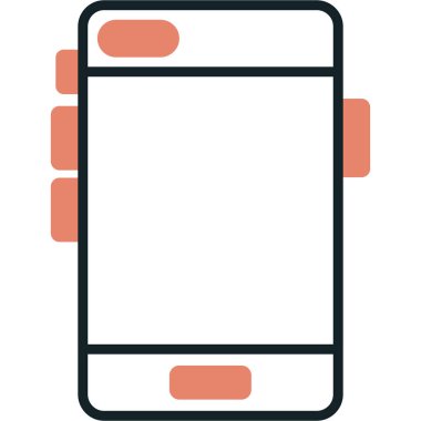 cep telefonu simgesi. vektör illüstrasyonu