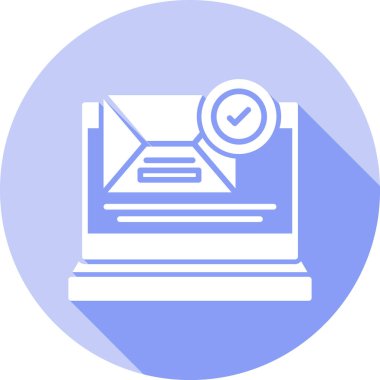 Dizüstü bilgisayar simgesi vektör çizimi