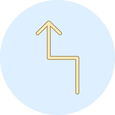 ok simgesi vektör illüstrasyonu