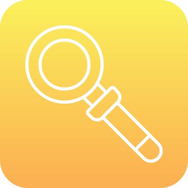 Büyütme cam simgesi, basit vektör illüstrasyonu