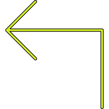 ok simgesi vektör illüstrasyonu