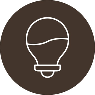 ampul simgesi vektör illüstrasyonu