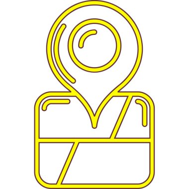 Çizgi film simgesinin vektör çizimi