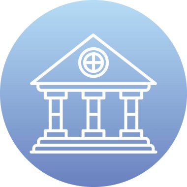 banka vektör simgesi işareti