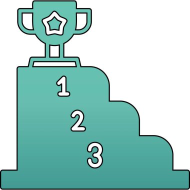 kupa simgesi vektör illüstrasyonu