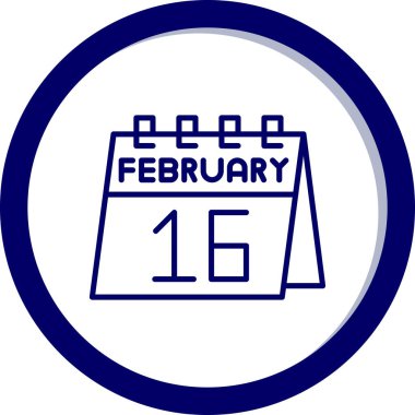 Bir tarihteki takvim için illüstrasyon