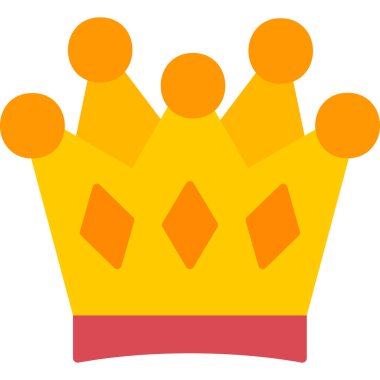 Taç. Web simgesi basit illüstrasyon