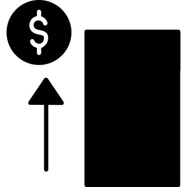 Dolar. Web simgesi basit illüstrasyon