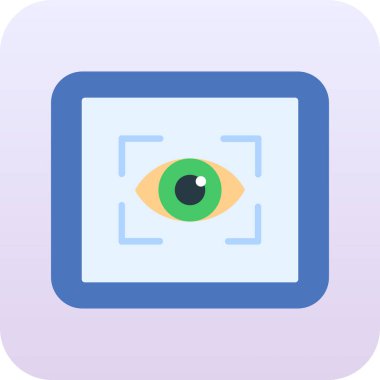 Göz simgesi, vektör illüstrasyonu basit tasarım