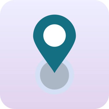 Konum pin vektör simgesi