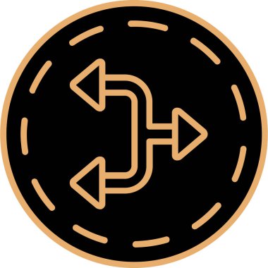 Ok. Web simgesi basit illüstrasyon