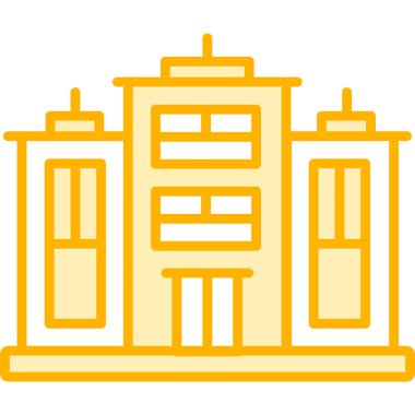 Fabrika simgesi, vektör illüstrasyonu