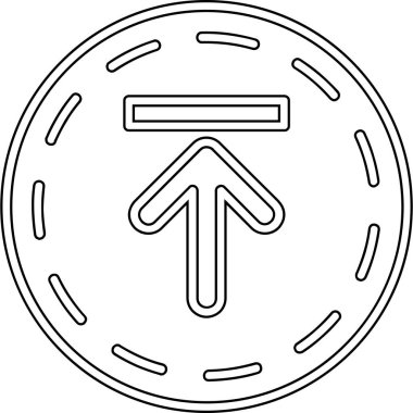 Yön ok ikonu vektör illüstrasyonu