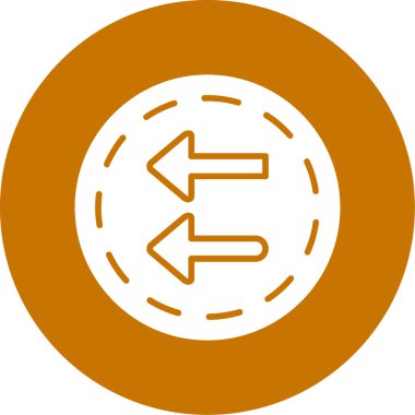 Eğilim biçimi izole edilmiş arkaplanda ok simgesi