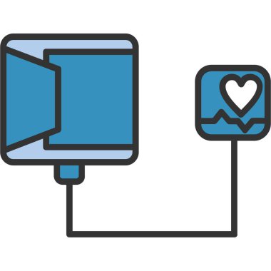 ekranlı ve akıllı telefonlu kalp