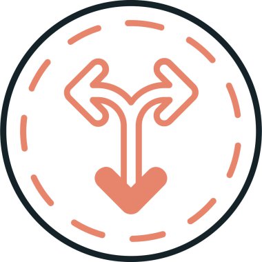 Tek bir simgenin vektör illüstrasyonu