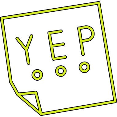 Öyle mi? Web simgesi basit illüstrasyon