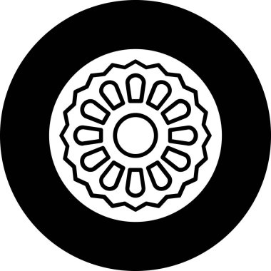 Modern oto tamir simgesinin vektör illüstrasyonu