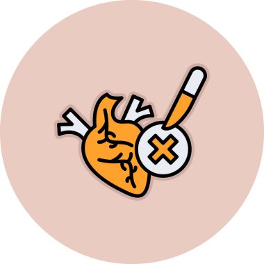 bir haç ve ok simgesi ile kalp, satır biçimi