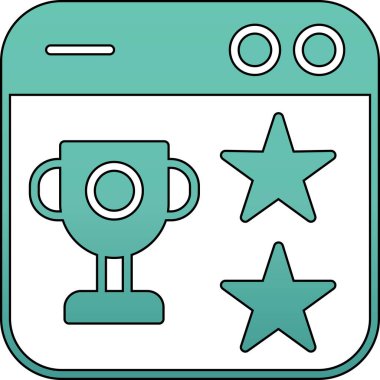 Yıldız Ödülü vektör simgesi