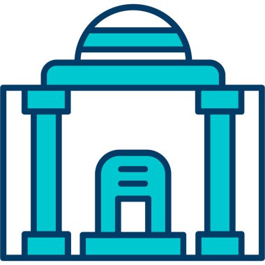 Cami simgesi vektör illüstrasyonu