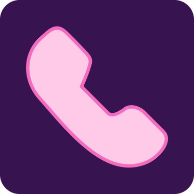 - Telefon. Web simgesi basit illüstrasyon