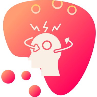 yaratıcı beyin simgesi, vektör illüstrasyonu