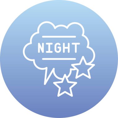 gece web simgesi basit