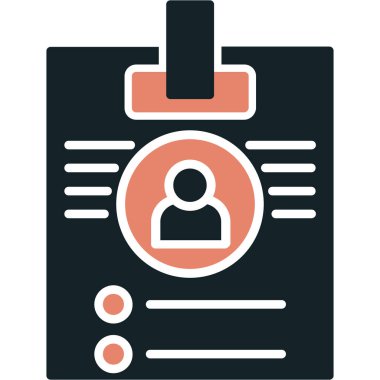 Kimlik kartı. Basit resimleme