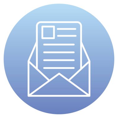 Zarf. Web simgesi basit tasarım