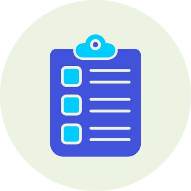 Kontrol listesi. Web simgesi basit tasarım