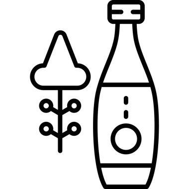 şişe soda ikonu ana hatlarıyla