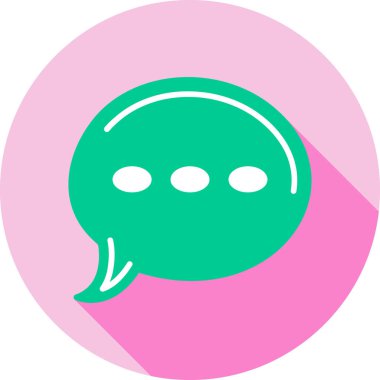 Sohbet simgesi vektör illüstrasyonu