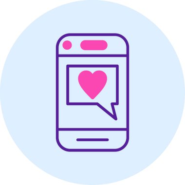 Sohbet mesajı. Basit resimleme