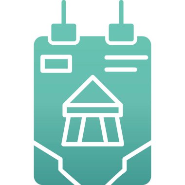 Bir robot simgesinin vektör illüstrasyonu