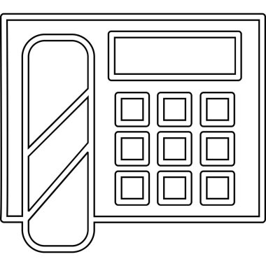 hesap makinesi simgesi vektör illüstrasyon tasarımı ile elektronik hesap makinesi