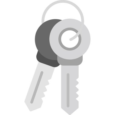 anahtar simgesi, basit vektör çizim